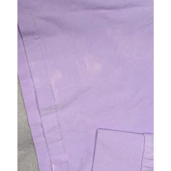 H&M Relaxed Fit Printed Jersey Shirt Light Purple/Smiley Size Medium Small Stain - Picture 2 of 5